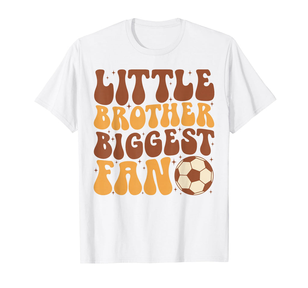 Little Brother Biggest Fan Soccer T-Shirt - Aesthetic Graphic Men Women - T-Shirt, Sweatshirt, Hoodie