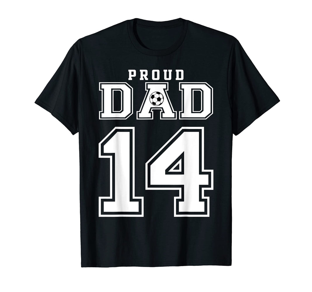 Number 14 Custom Proud Soccer Futbol T-Shirt - Unique Graphic for Adults - T-Shirt, Sweatshirt, Hoodie