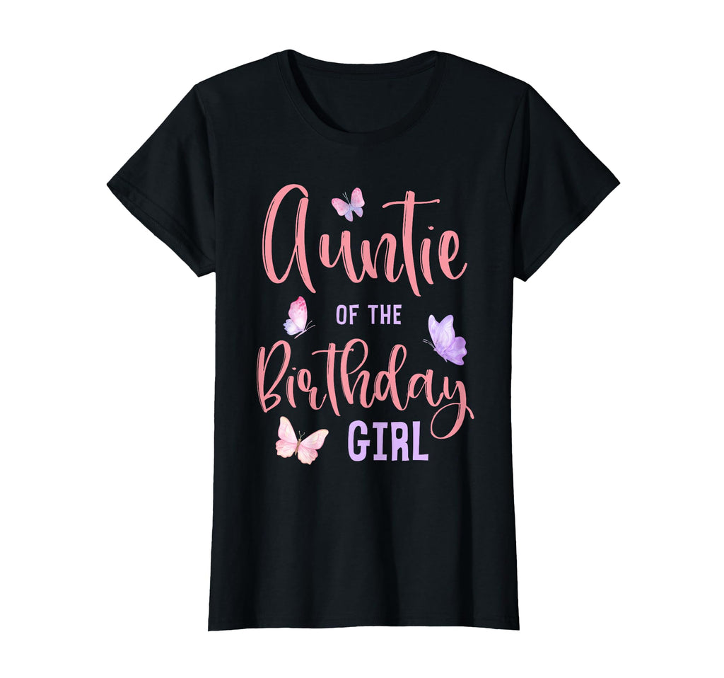 Auntie Birthday Butterfly Party T-Shirt - Unique Graphic for Adults - T-Shirt, Sweatshirt, Hoodie