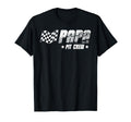 Papa Pit Crew Race Car Birthday Family T-Shirt - Unique Graphic Unisex - T-Shirt, Sweatshirt, Hoodie