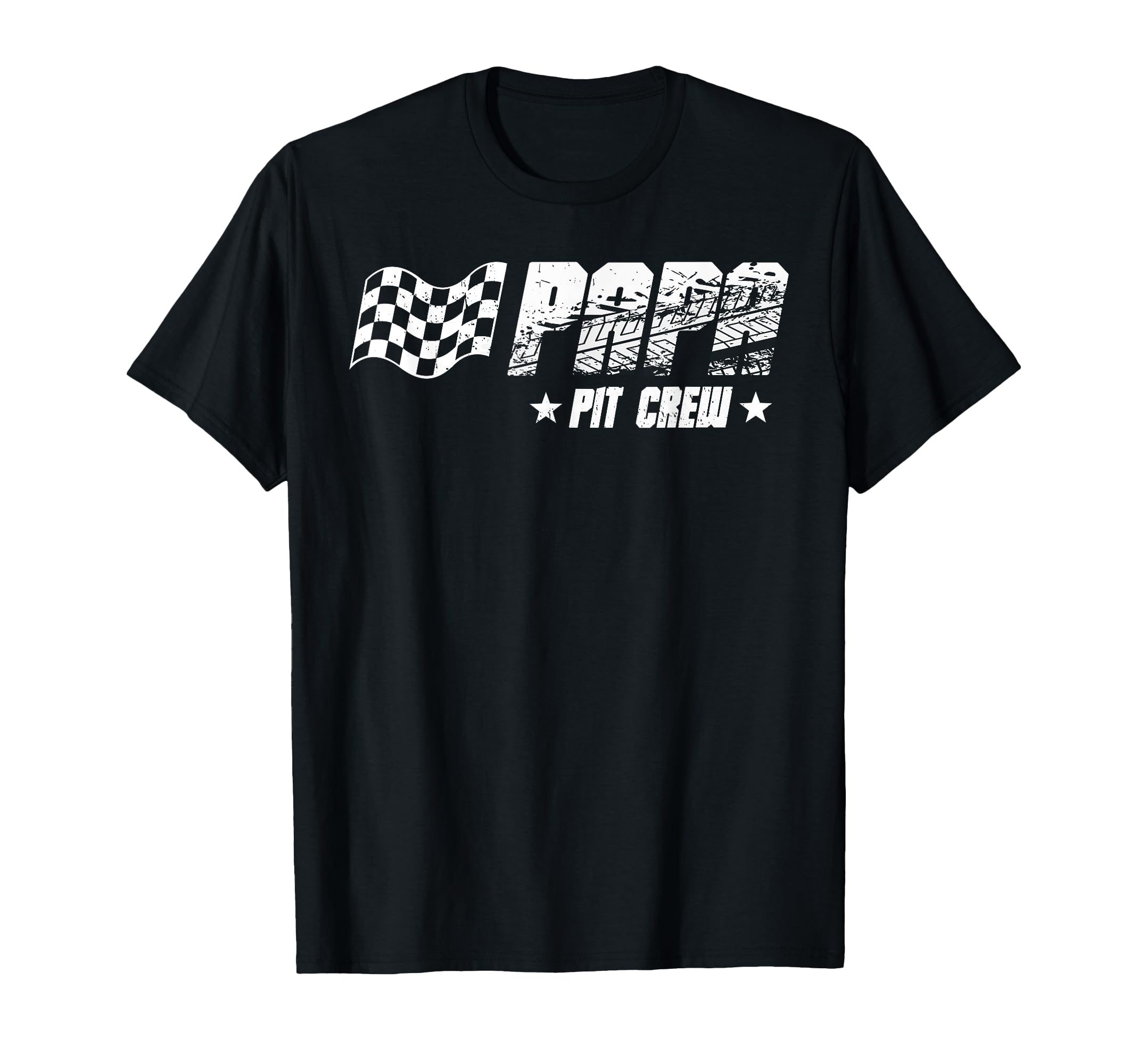 Papa Pit Crew Race Car Birthday Family T-Shirt - Unique Graphic Unisex - T-Shirt, Sweatshirt, Hoodie