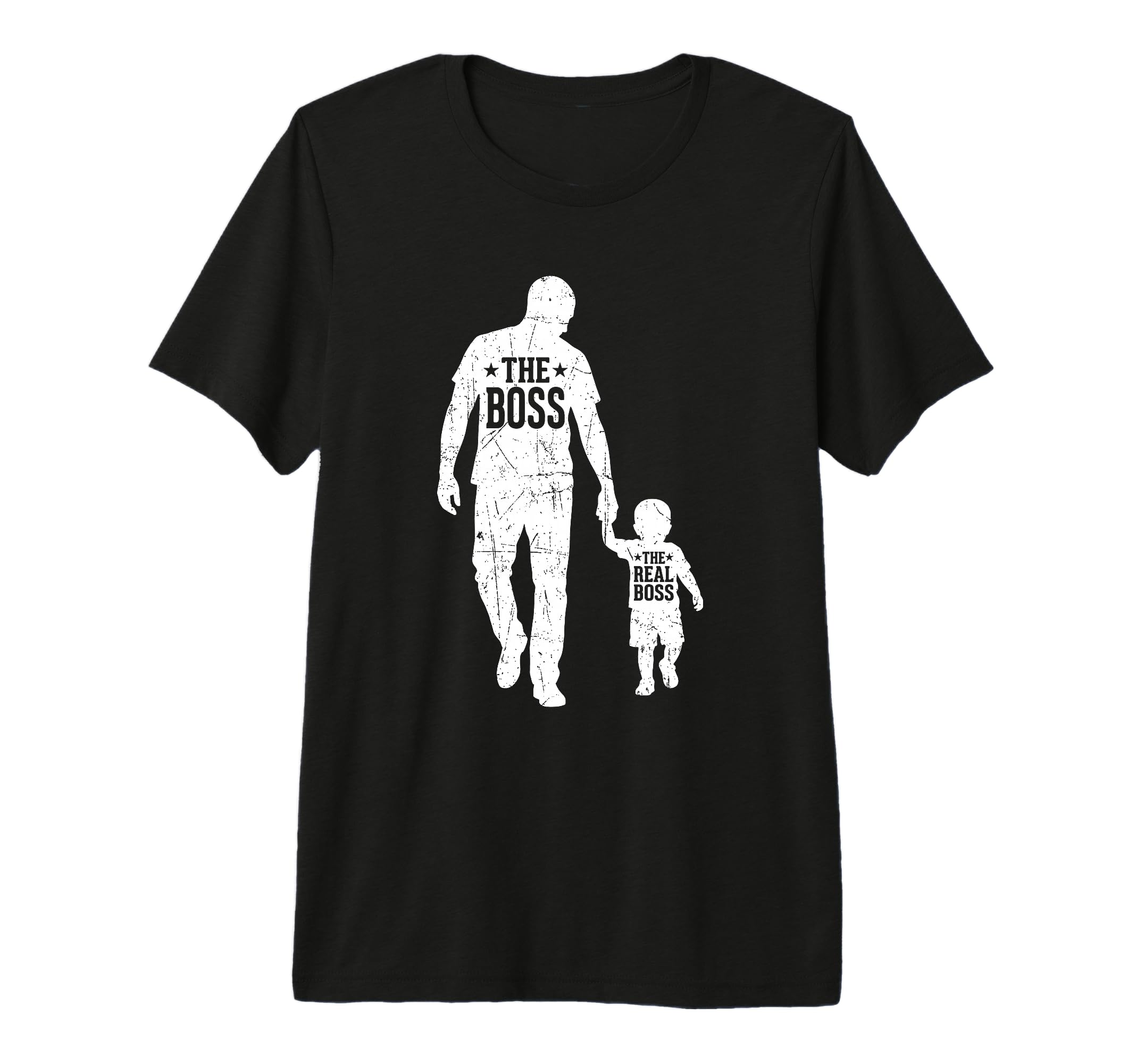 Boss Real Boss Funny Dad Son T-Shirt - Custom Art Print for Adults - T-Shirt, Sweatshirt, Hoodie