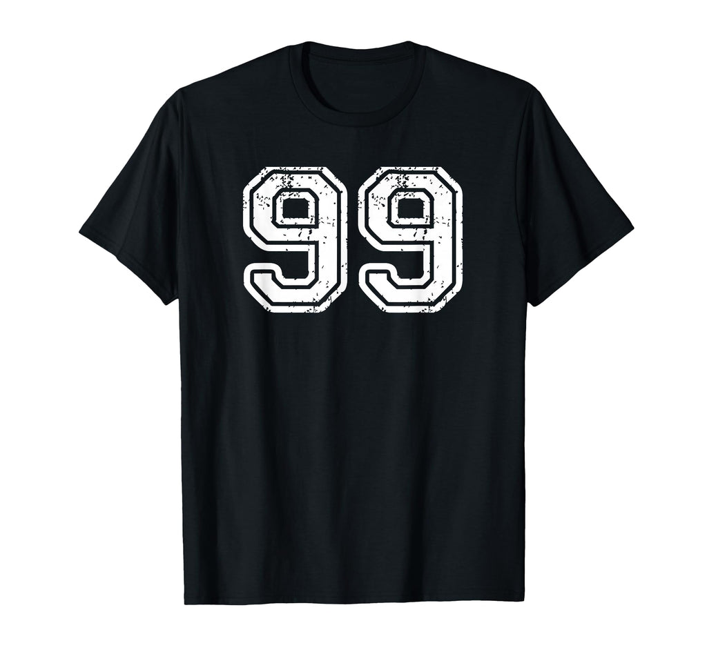 Number 99 Baseball Football Soccer T-Shirt - Streetwear Style for Adults - T-Shirt, Sweatshirt, Hoodie