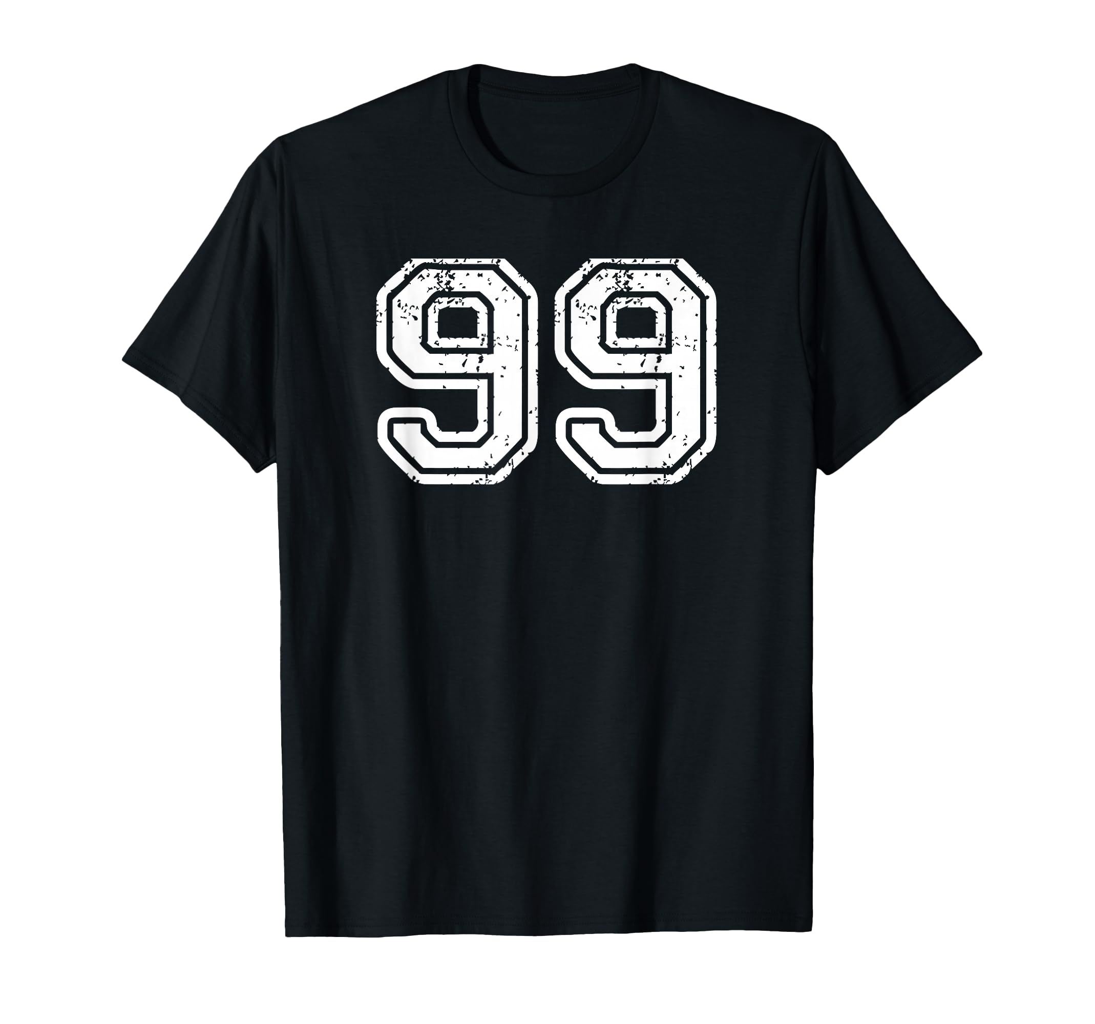Number 99 Baseball Football Soccer T-Shirt - Streetwear Style for Adults - T-Shirt, Sweatshirt, Hoodie