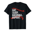 Eat Sleep Baseball Repeat Funny T-Shirt - Trendy Graphic for Adults - T-Shirt, Sweatshirt, Hoodie