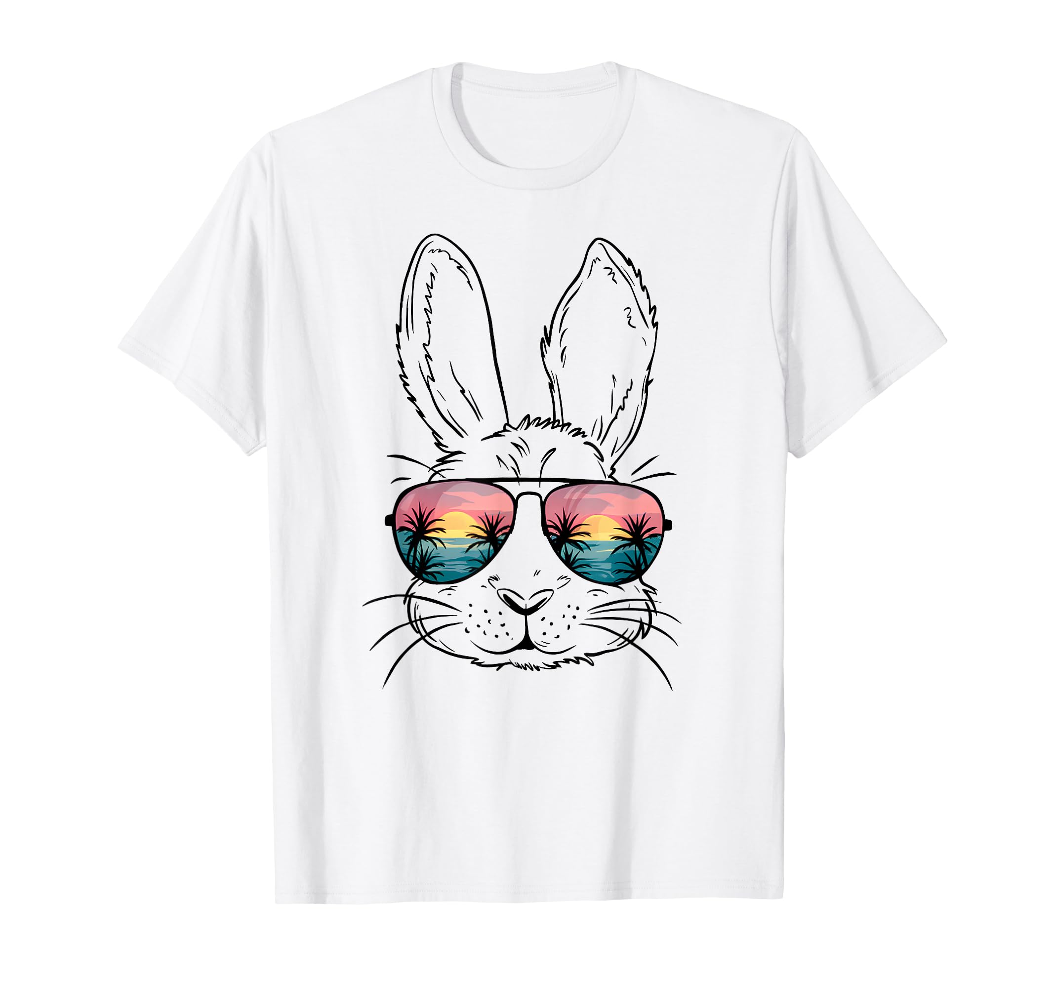 Bunny Face Rabbit Sunglasses Beach T-Shirt - Streetwear Style Men Women - T-Shirt, Sweatshirt, Hoodie