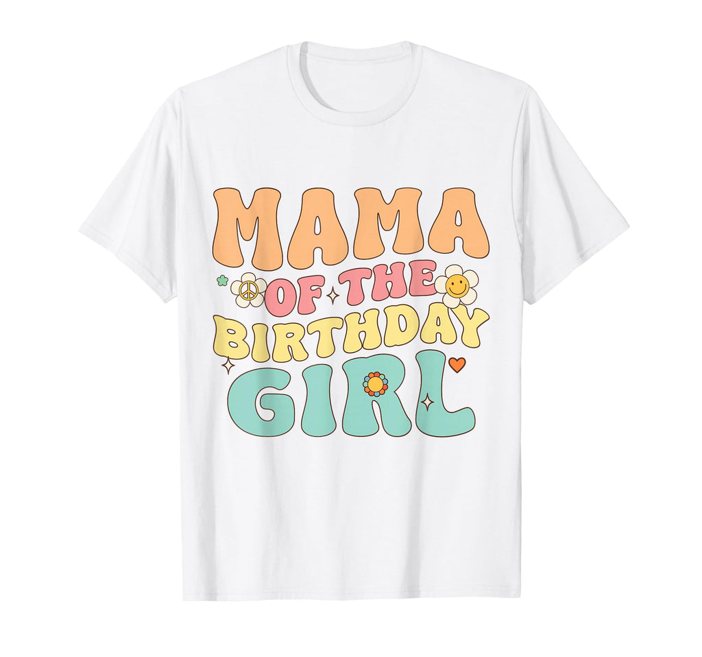 Mama Birthday Groovy Themed Aesthetic T-Shirt - Aesthetic Graphic Unisex - T-Shirt, Sweatshirt, Hoodie