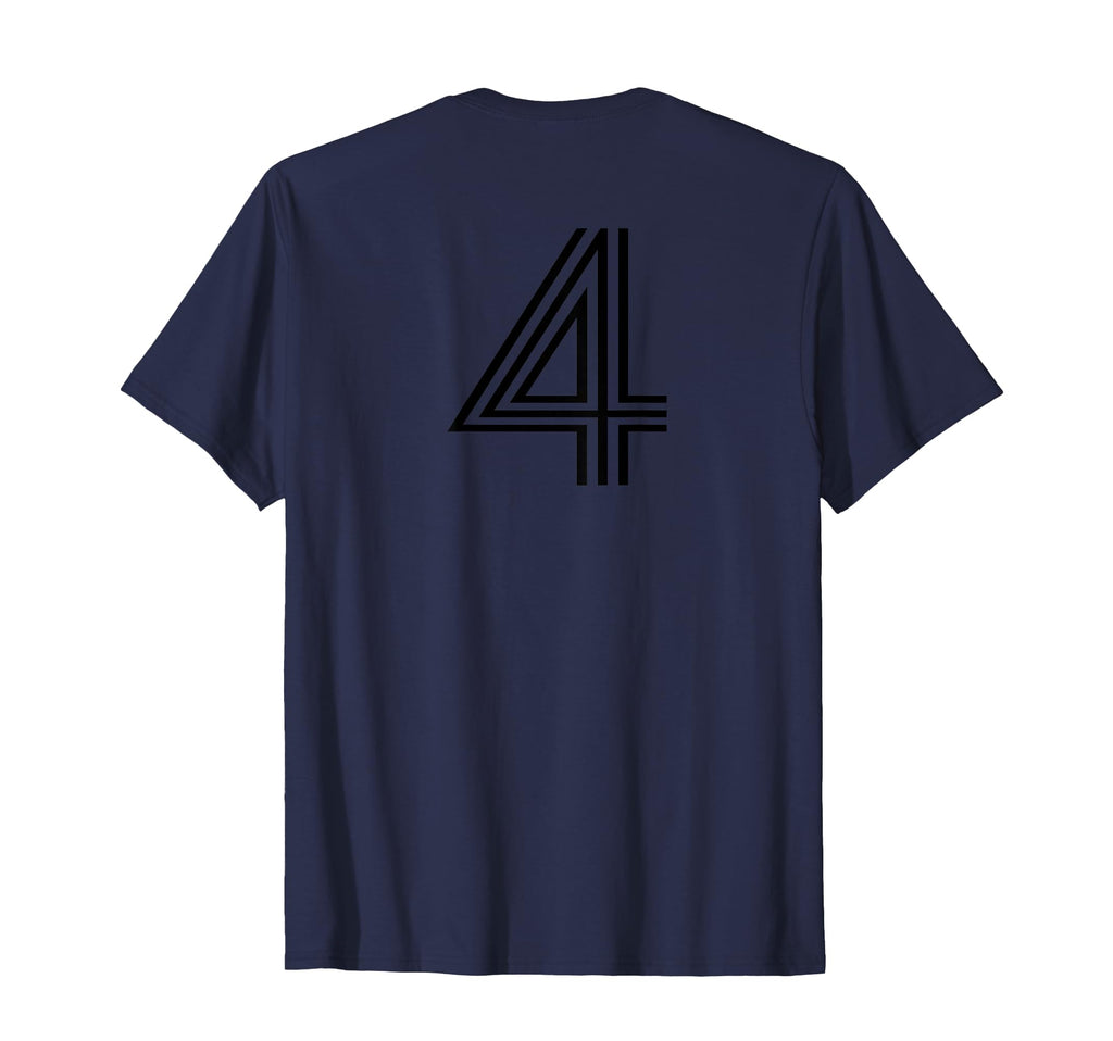 Number 4 Baseball Football Soccer T-Shirt - Casual Everyday Wear Men Women - T-Shirt, Sweatshirt, Hoodie