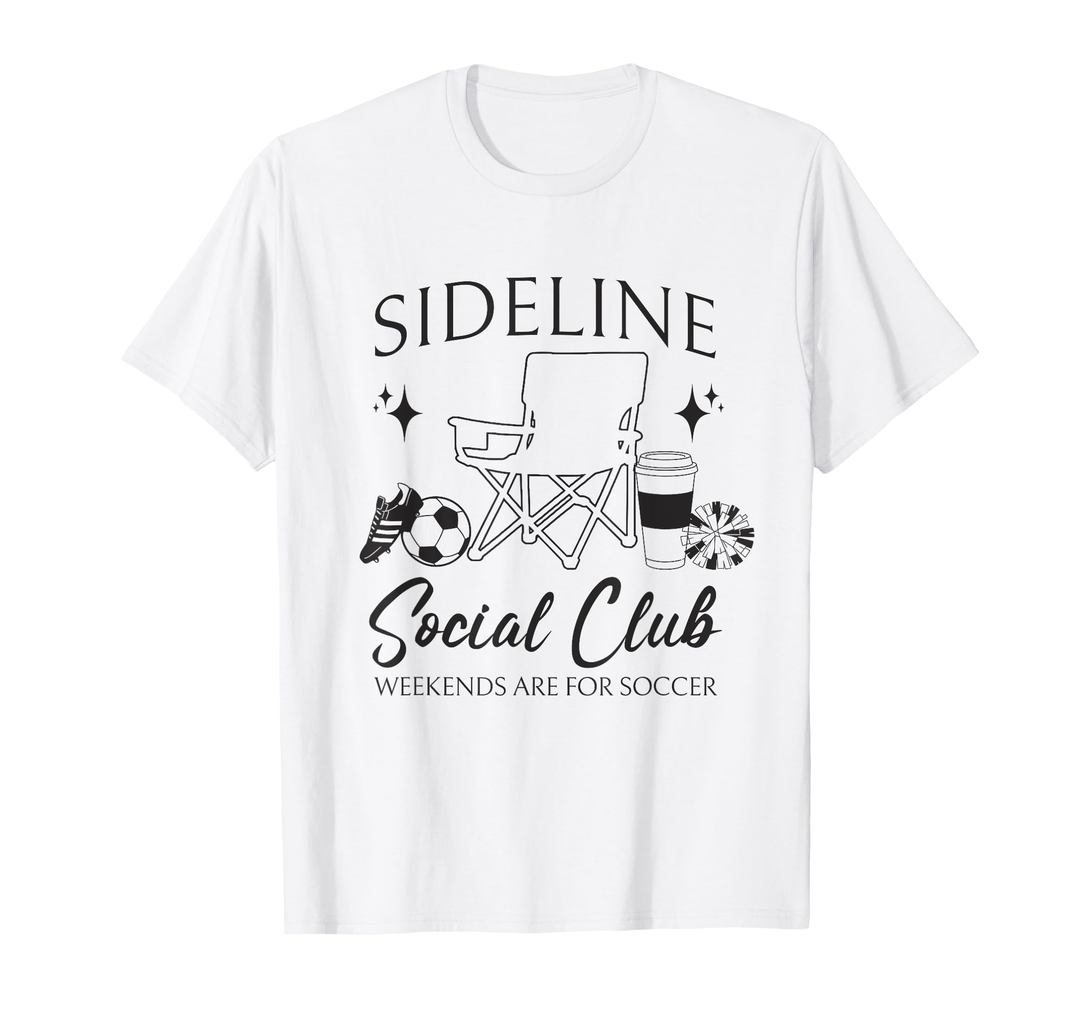 Sideline Social Club Soccer Mom Game T-Shirt - Trendy Graphic Men Women - T-Shirt, Sweatshirt, Hoodie
