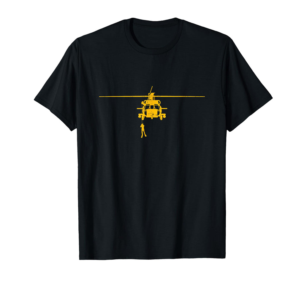 H 60 Helicopter Search And Rescue T-Shirt - Aesthetic Graphic for Adults - T-Shirt, Sweatshirt, Hoodie