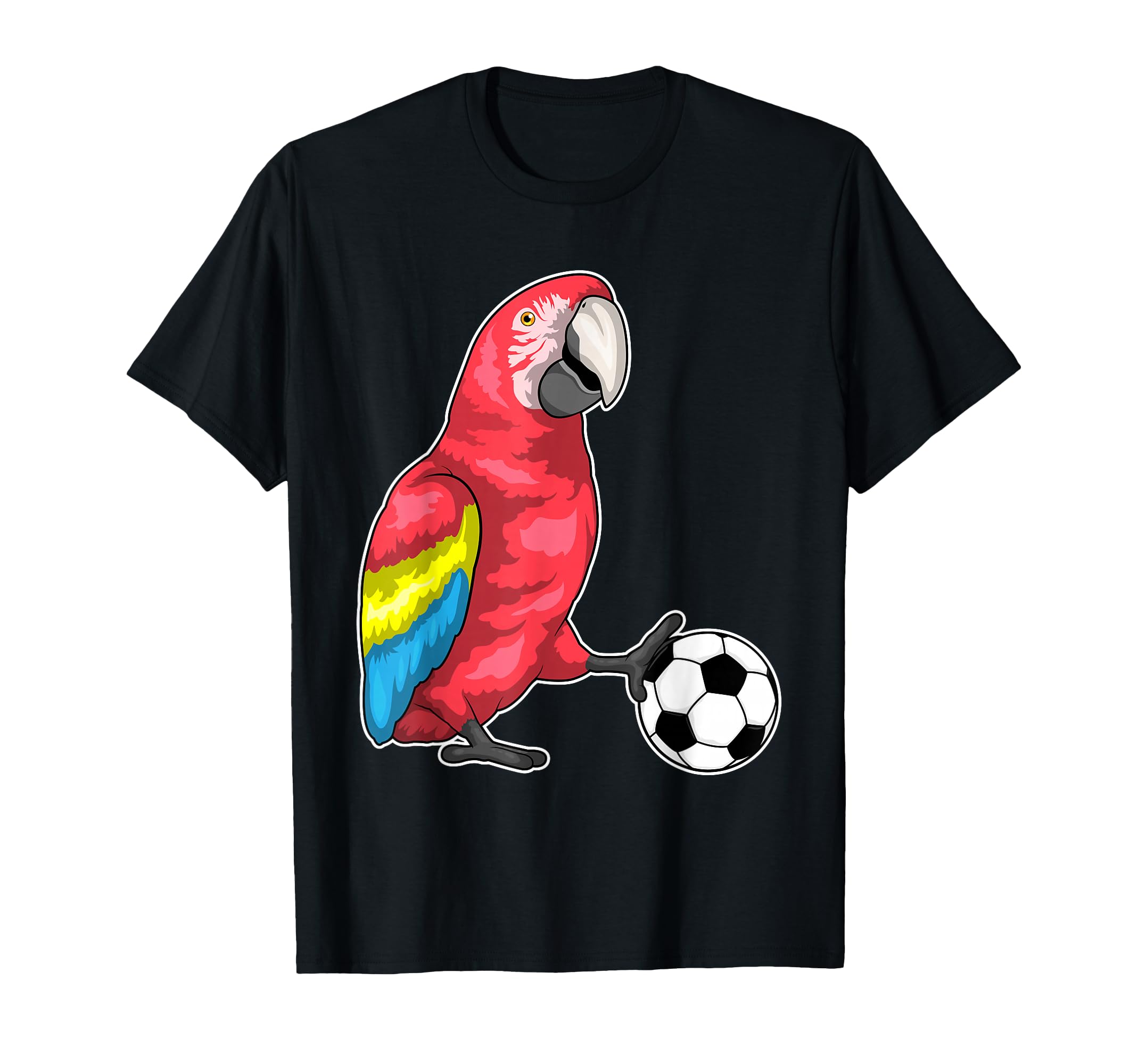 Parrot Soccer Player Soccer Sports T-Shirt - Novelty Apparel for Adults - T-Shirt, Sweatshirt, Hoodie