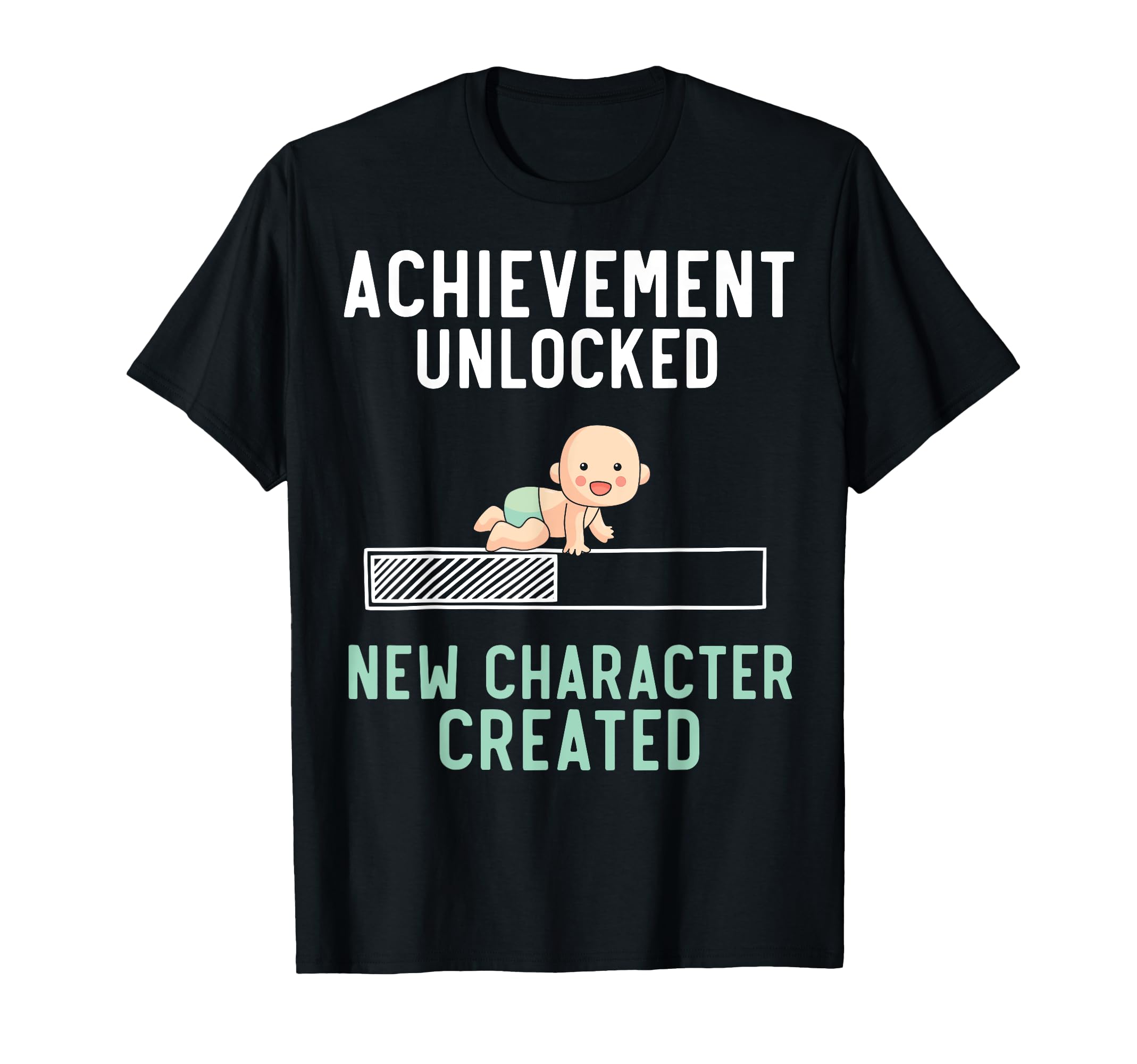 Character Created New Dad Pregnancy T-Shirt - Custom Art Print Unisex - T-Shirt, Sweatshirt, Hoodie