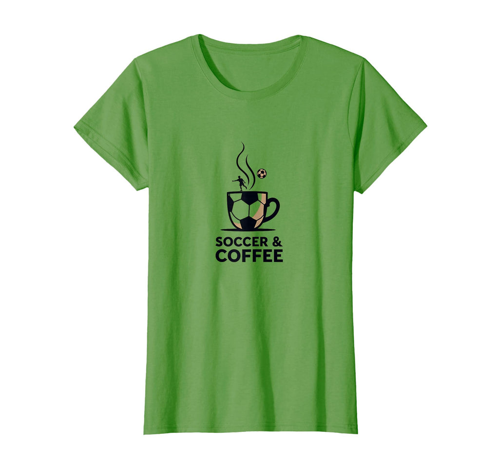 Soccer Coffee Playful Sports T-Shirt - Casual Everyday Wear Men Women - T-Shirt, Sweatshirt, Hoodie