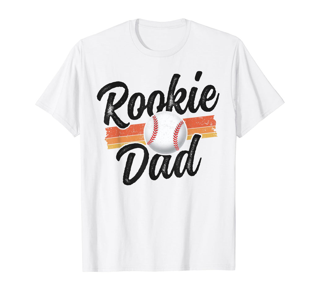 Rookie Dad Baseball Ball Player Team T-Shirt - Custom Art Print Men Women - T-Shirt, Sweatshirt, Hoodie