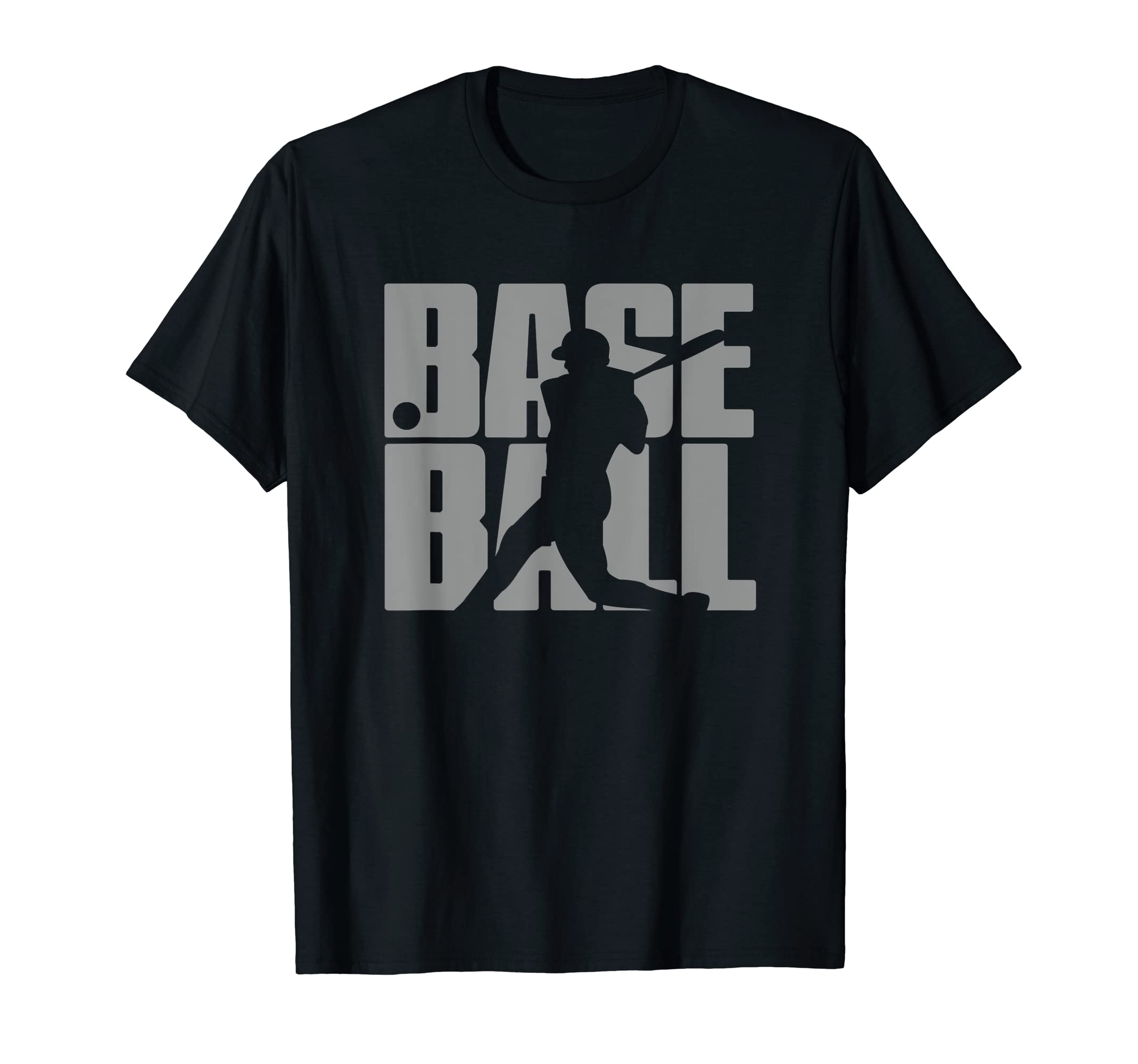 Gray Baseball Baseball Player T-Shirt - Trendy Graphic for Adults - T-Shirt, Sweatshirt, Hoodie