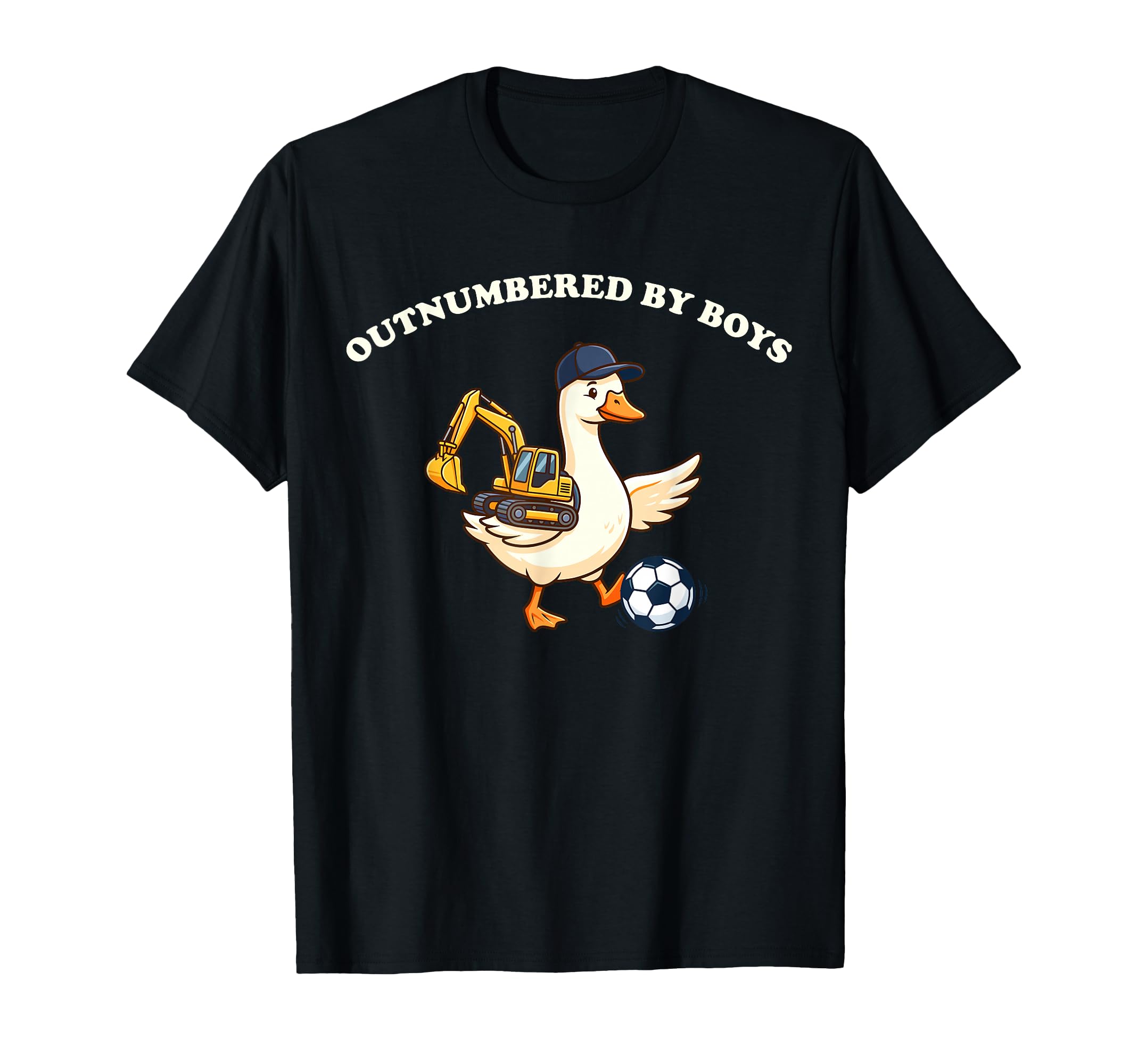 Outnumbered Funny Mom Goose Soccer T-Shirt - Trendy Graphic Men Women - T-Shirt, Sweatshirt, Hoodie