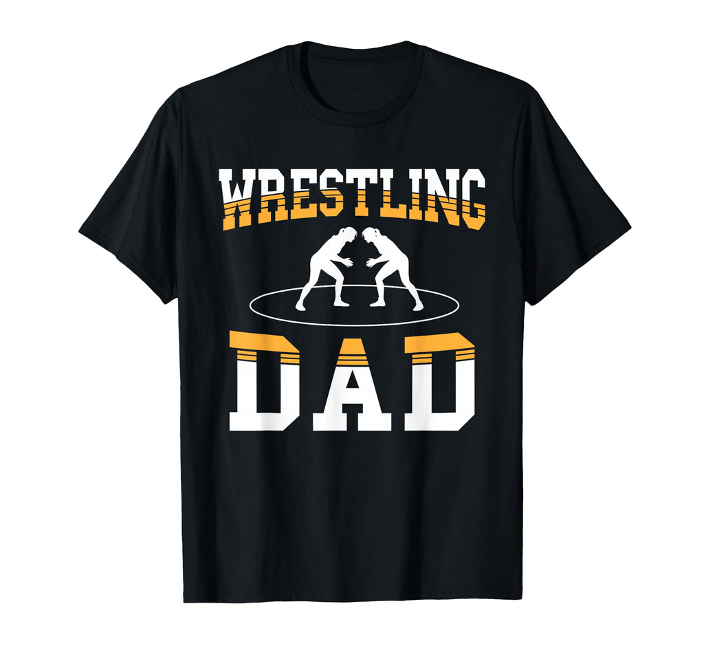 Yellow Wrestler Dad Daddy Cheer T-Shirt - Aesthetic Graphic for Adults - T-Shirt, Sweatshirt, Hoodie