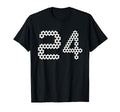 Fun 24Th Birthday Soccer Themed 24 T-Shirt - Trendy Graphic for Adults - T-Shirt, Sweatshirt, Hoodie