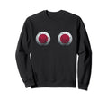 Japan Soccer Japanese Flag Boobs Sweatshirt - Graphic Print for Adults - T-Shirt, Sweatshirt, Hoodie