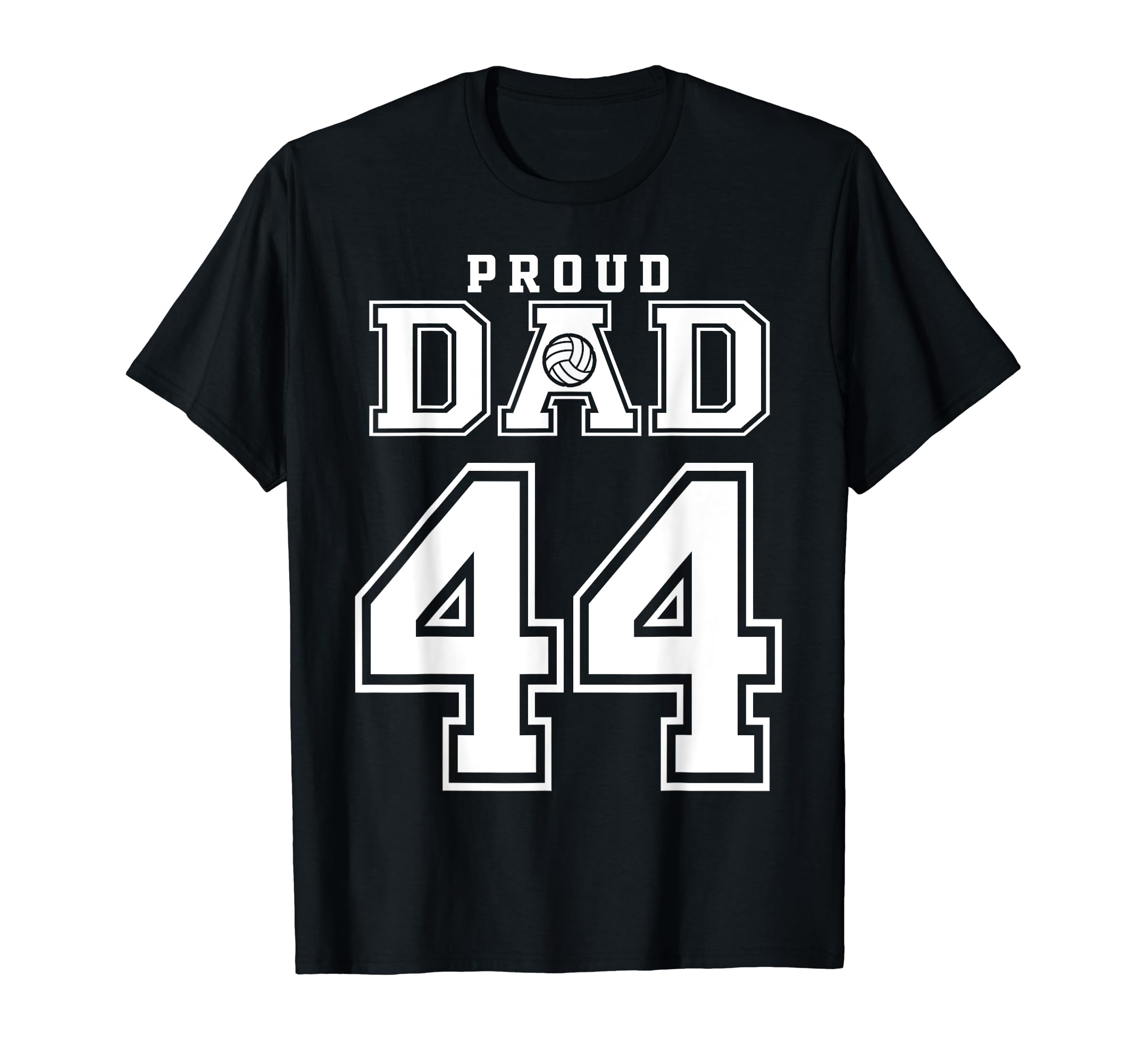 Custom Proud Volleyball Dad Number 44 T-Shirt - Aesthetic Graphic Unisex - T-Shirt, Sweatshirt, Hoodie