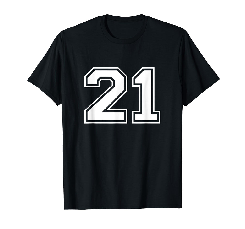 21 Sports Number Fan Best Player T-Shirt - Fun Novelty Design for Adults - T-Shirt, Sweatshirt, Hoodie