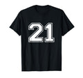 21 Sports Number Fan Best Player T-Shirt - Fun Novelty Design for Adults - T-Shirt, Sweatshirt, Hoodie