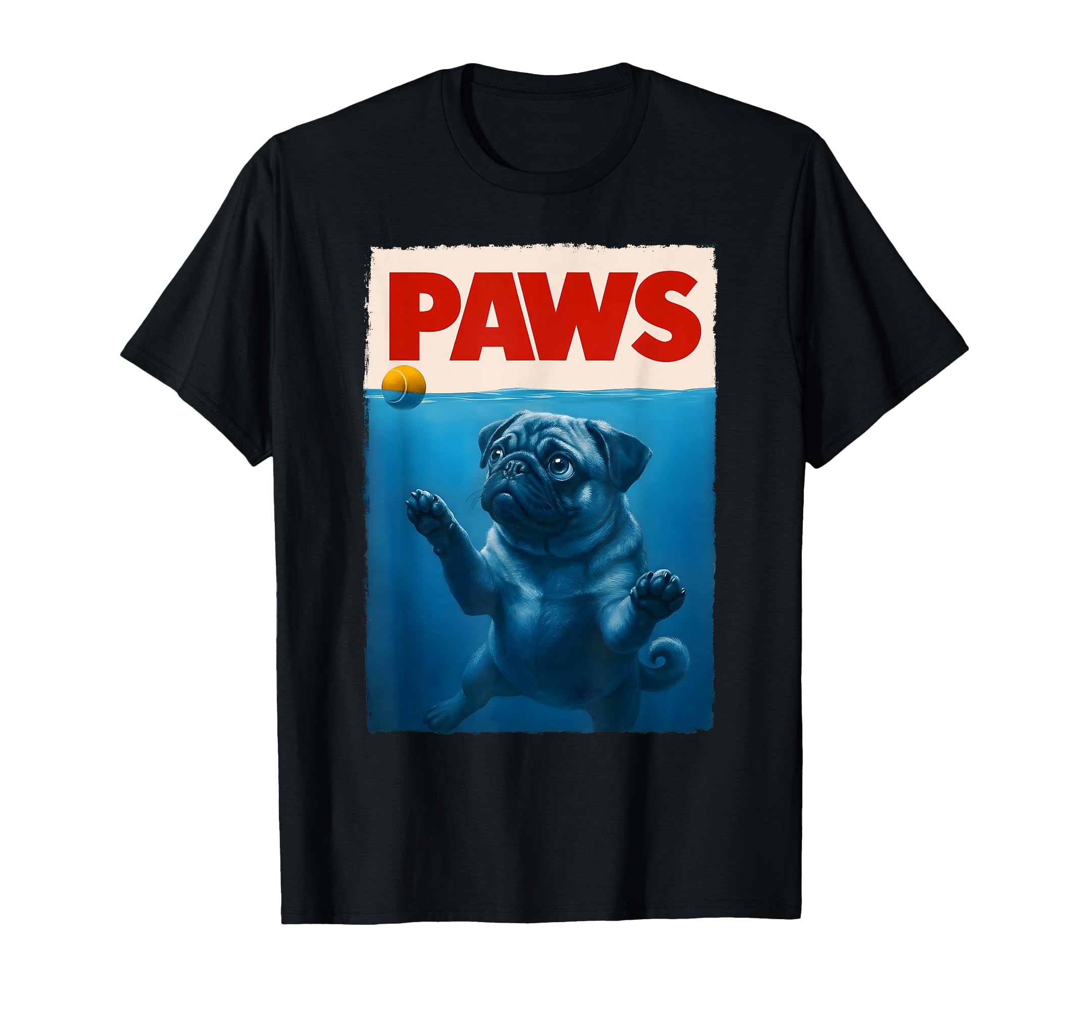 Pug Dog Mom Dog Dad Funny Pug T-Shirt - Custom Art Print Unisex - T-Shirt, Sweatshirt, Hoodie