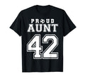 Number 42 Custom Proud Soccer Futbol T-Shirt - Aesthetic Graphic Men Women - T-Shirt, Sweatshirt, Hoodie