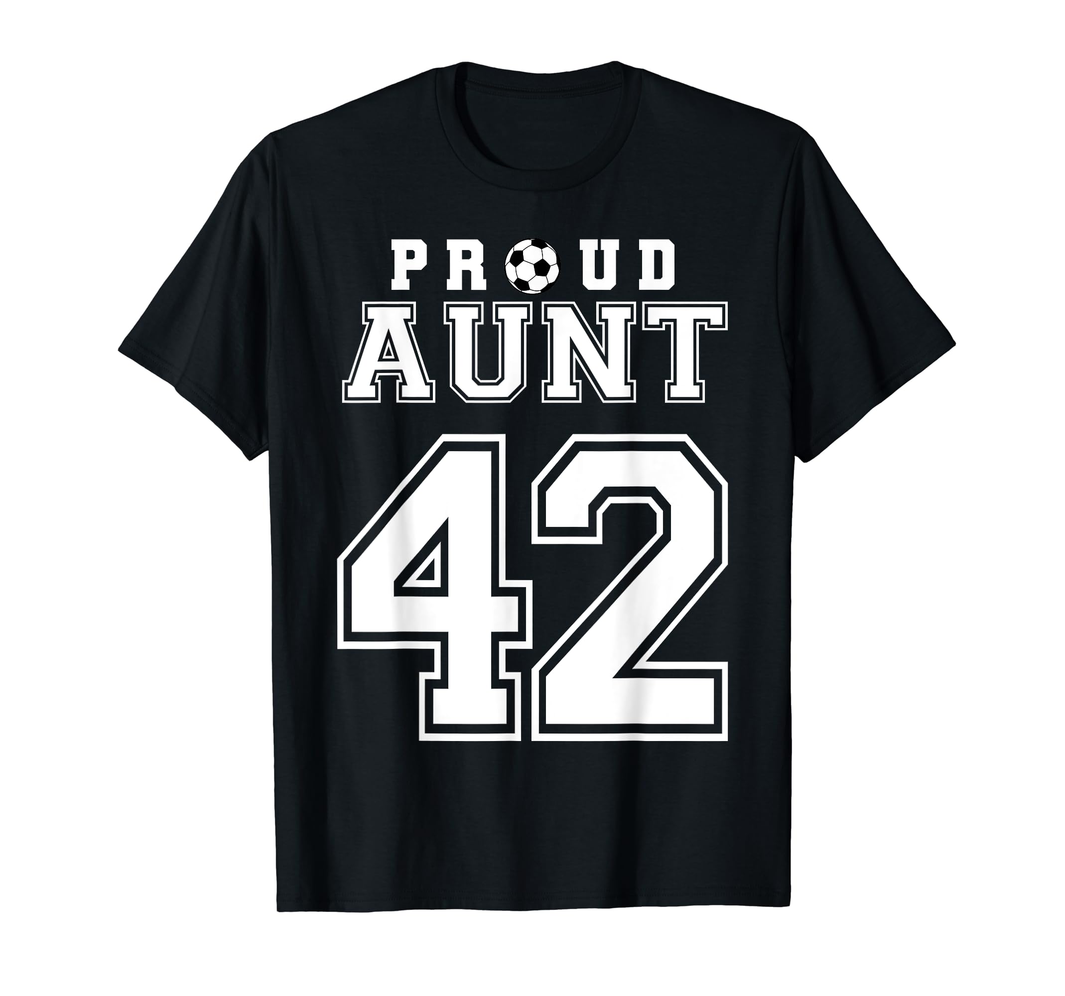 Number 42 Custom Proud Soccer Futbol T-Shirt - Aesthetic Graphic Men Women - T-Shirt, Sweatshirt, Hoodie
