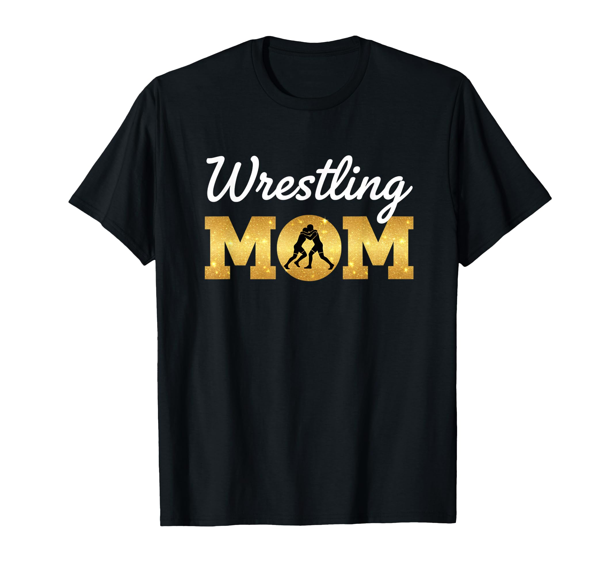 Wrestling Mom Mom Wrestling Silhouette T-Shirt - Custom Art Print Unisex - T-Shirt, Sweatshirt, Hoodie