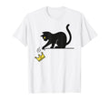 No Kings Black Cat Kicking Crown T-Shirt - Aesthetic Graphic for Adults - T-Shirt, Sweatshirt, Hoodie