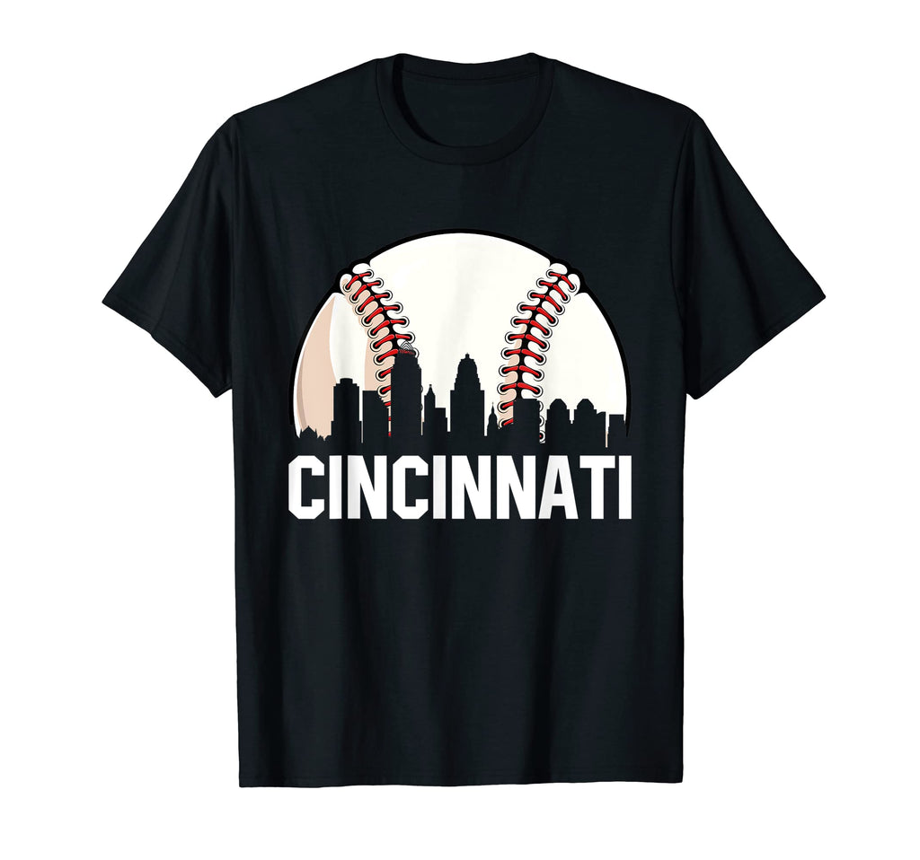 Cincinnati Cityscape Dad Baseball T-Shirt - Streetwear Style for Adults - T-Shirt, Sweatshirt, Hoodie