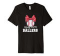 Busy Raising Ballers Softball Baseball Mama T-Shirt - Graphic Print Unisex - T-Shirt, Sweatshirt, Hoodie