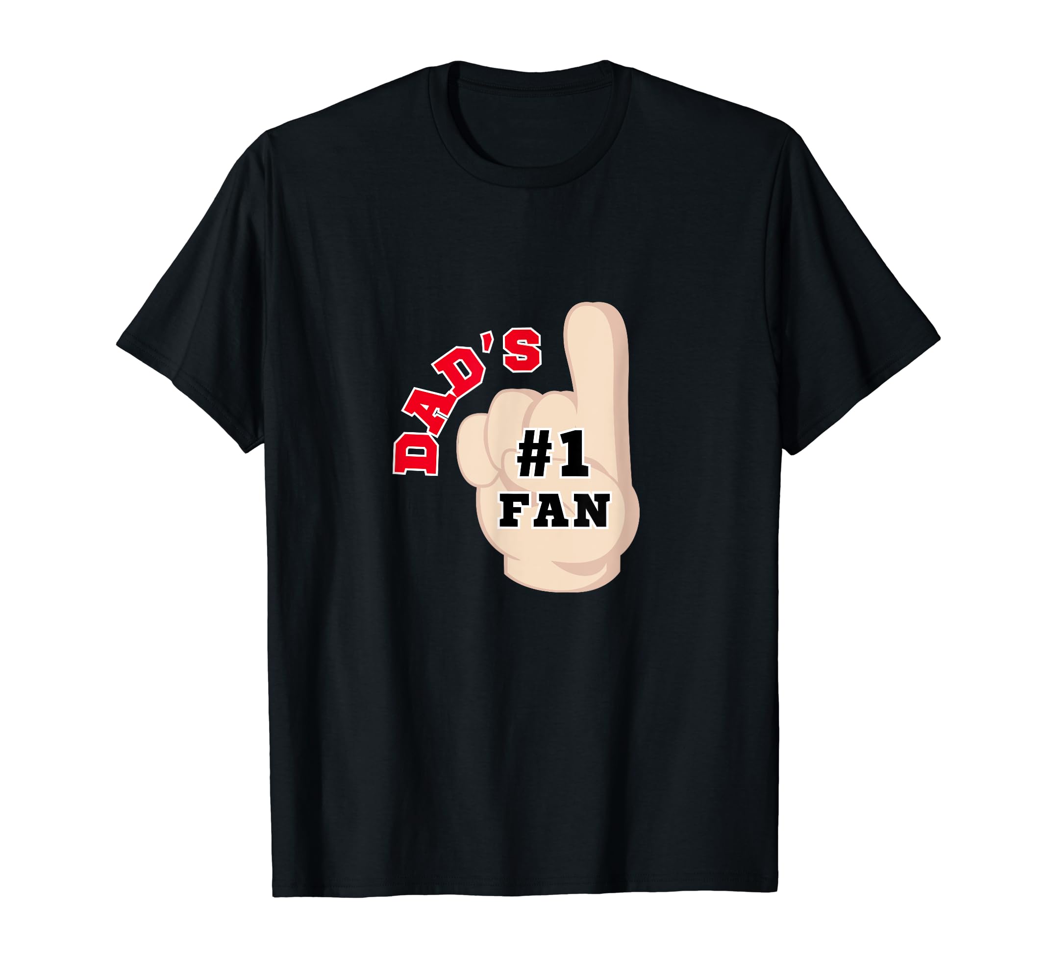 1 Dad Number One Fan Fathers Day T-Shirt - Minimalist Print Men Women - T-Shirt, Sweatshirt, Hoodie