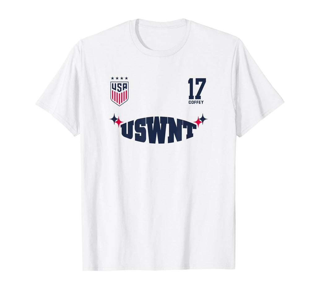Sam Coffey 17 White Uswnt Officially T-Shirt - Fun Novelty Design Unisex - T-Shirt, Sweatshirt, Hoodie