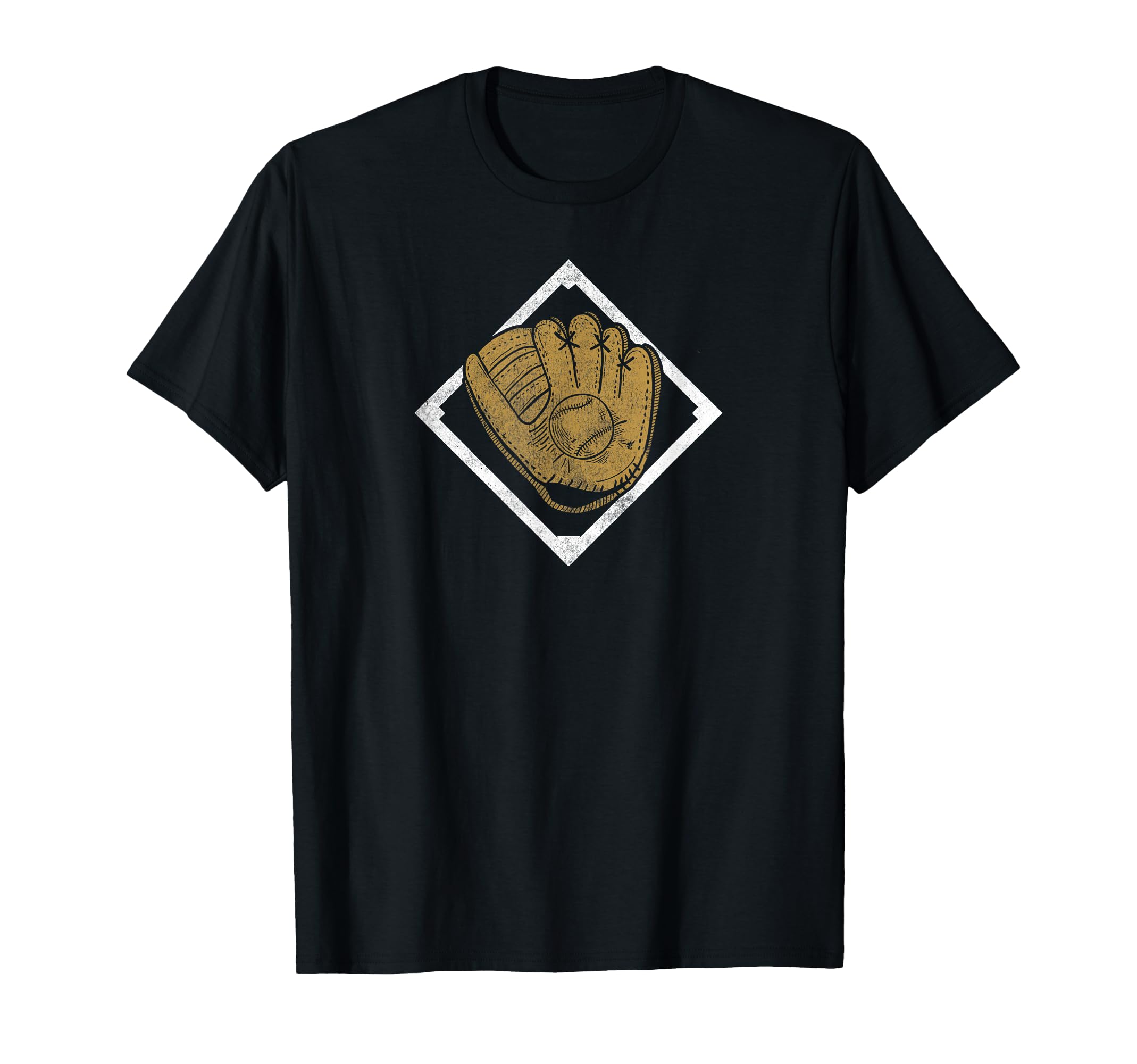 Baseball Gold Glove T-Shirt - Custom Art Print Men Women - T-Shirt, Sweatshirt, Hoodie