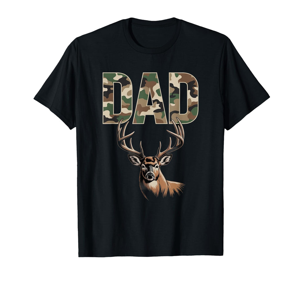 Dad Deer Hunting Camo Father Hunters T-Shirt - Minimalist Print Unisex - T-Shirt, Sweatshirt, Hoodie