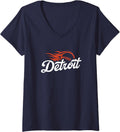 Womens Detroit Baseball Vintage Minimalist Retro - Adult & Kids T-Shirts, Sweatshirts & Hoodies apparel design preview 1