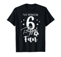 Number 6 Biggest Fan Soccer Player T-Shirt - Unique Graphic Men Women - T-Shirt, Sweatshirt, Hoodie