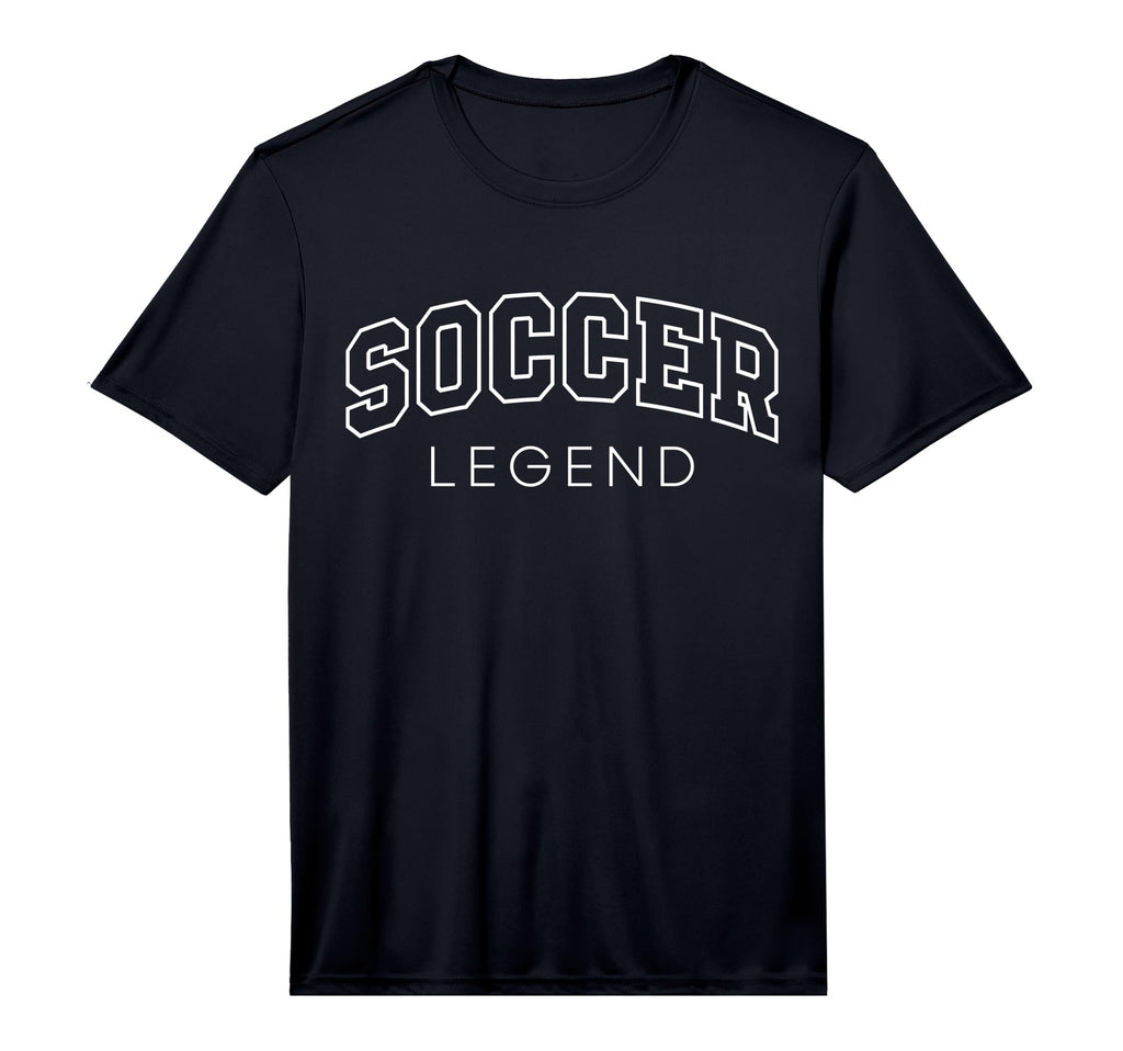 Soccer Legend Funny Athletic Lettering Team T-Shirt - Graphic Print Unisex - T-Shirt, Sweatshirt, Hoodie