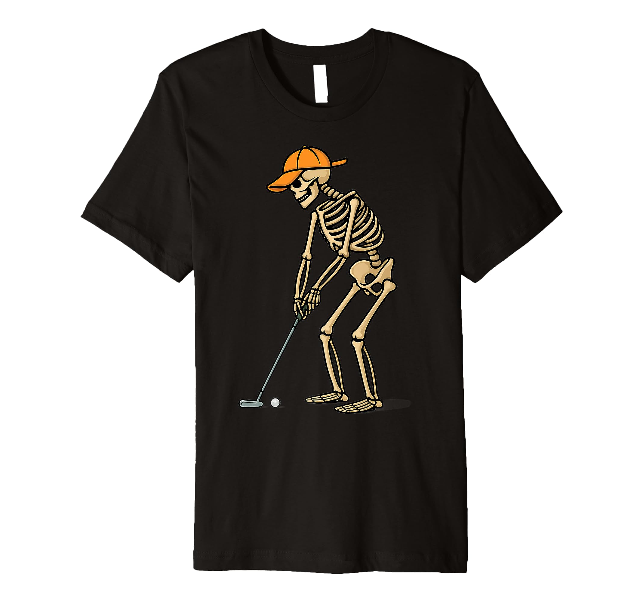 Halloween Skeleton Dad Golfer T-Shirt - Streetwear Style for Adults - T-Shirt, Sweatshirt, Hoodie