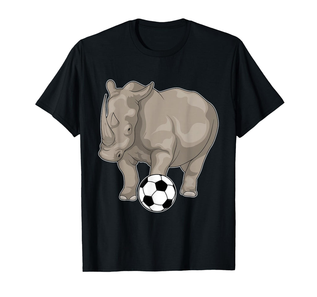 Rhino Soccer Player Soccer Sports T-Shirt - Aesthetic Graphic for Adults - T-Shirt, Sweatshirt, Hoodie