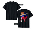Dabbing Soccer Haiti Jersey Haitian T-Shirt - Custom Art Print for Adults - T-Shirt, Sweatshirt, Hoodie