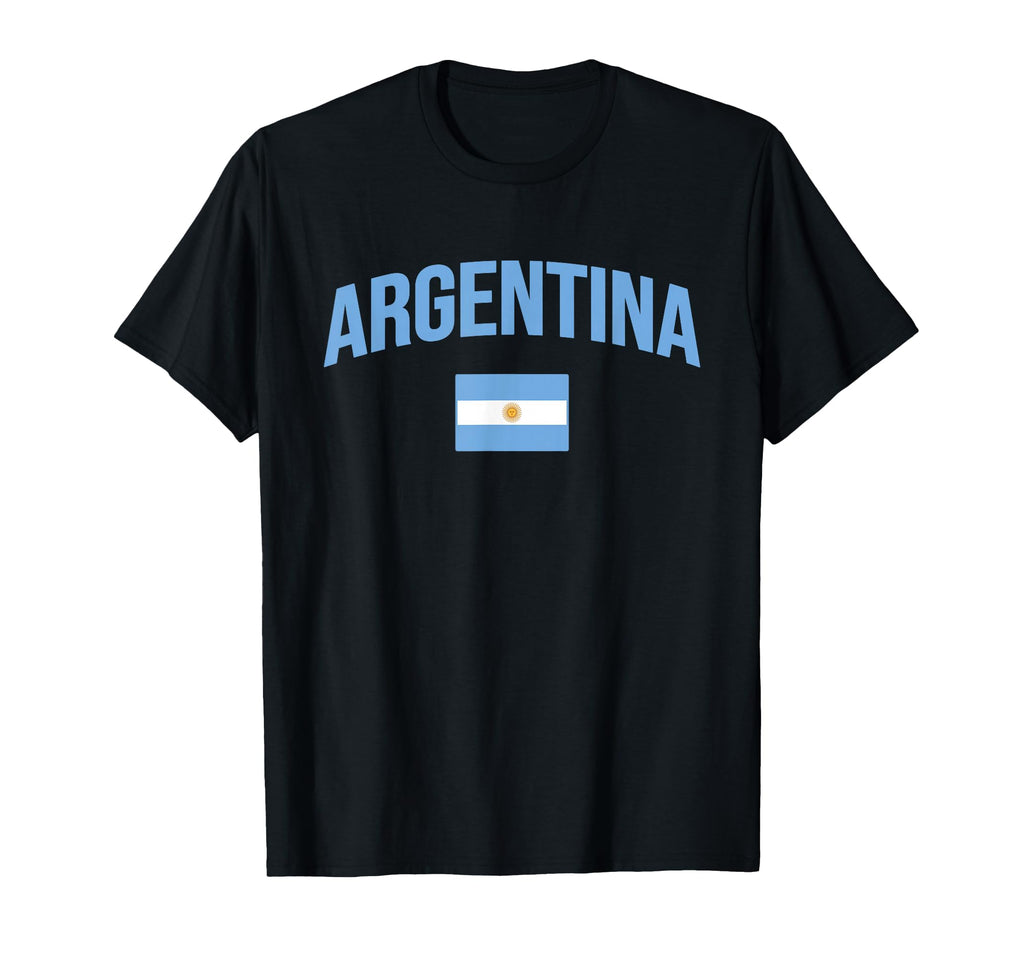 Co Argentina Flag Adults Black Small T-Shirt - Unique Graphic for Adults - T-Shirt, Sweatshirt, Hoodie