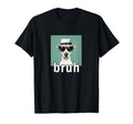 Funny Meme Bruh Dog Hat Greetings T-Shirt - Casual Everyday Wear Men Women - T-Shirt, Sweatshirt, Hoodie