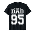 Custom Proud Volleyball Dad Number 95 T-Shirt - Custom Art Print Men Women - T-Shirt, Sweatshirt, Hoodie