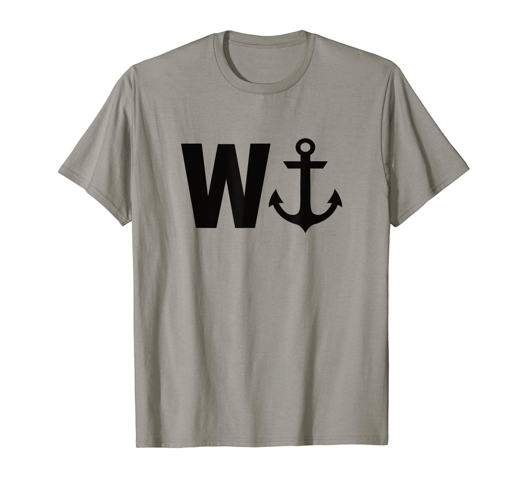 Wanker W Anchor Funny Wordplay T-Shirt - Minimalist Print Men Women - T-Shirt, Sweatshirt, Hoodie