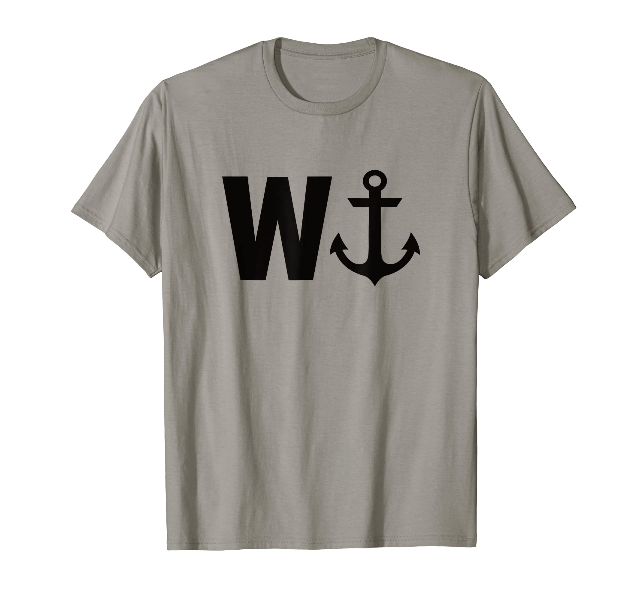 Wanker W Anchor Funny Wordplay T-Shirt - Minimalist Print Men Women - T-Shirt, Sweatshirt, Hoodie