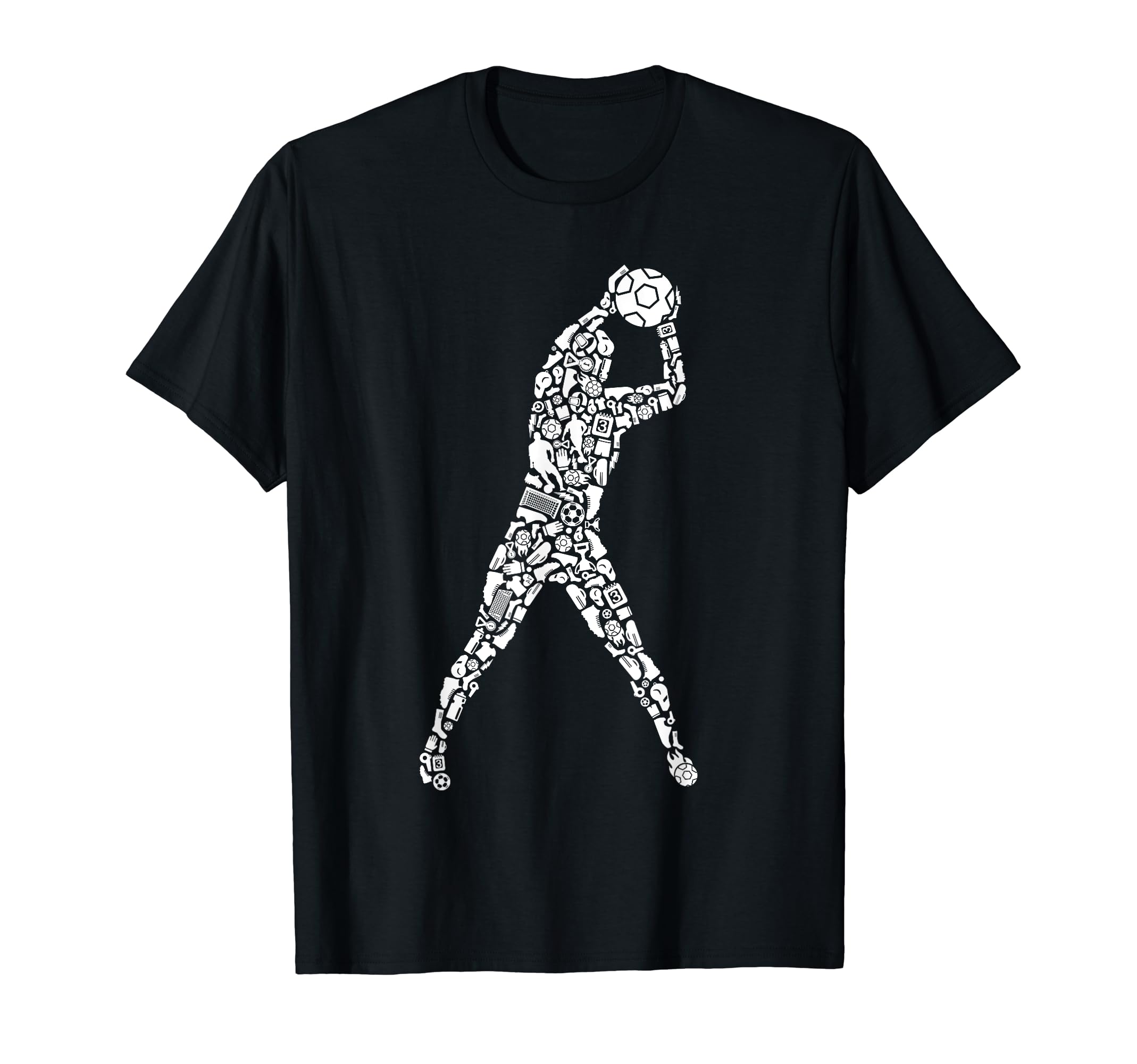 Soccer Goalie Futbol Team Soccer Player T-Shirt - Graphic Print Men Women - T-Shirt, Sweatshirt, Hoodie