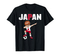 Dabbing Soccer Japan Soccer Fans T-Shirt - Minimalist Print Men Women - T-Shirt, Sweatshirt, Hoodie
